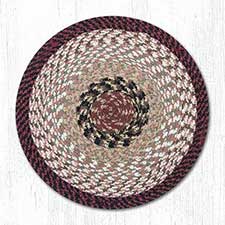 Cotton Braided Chair Pads, 16 Inch Round Braided Chair Pads
