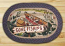 Gone Fishing Oval Patch Braided Rug