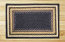 Light Blue, Dark Blue, and Mustard Braided Jute Rug, Rectangle - 27 x 45 inch