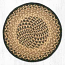 Chocolate and Natural Braided Jute Chair Pad