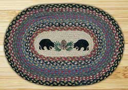 Black Bears Braided Placemat