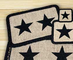 Black Star Wicker Weave Placemat